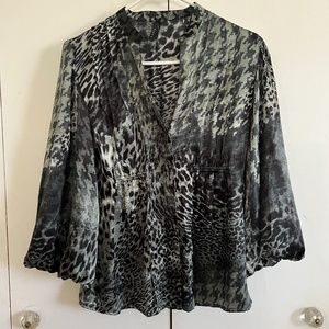 Lapis Demure Sneak Skin woman's blouse